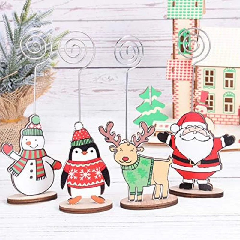 Christmas Place Card Holder Xmas Cartoon Wire Table Number Menu Paper Menu Note Clips Stand With Base For Holiday
Christmas Place Card Holder Xmas Cartoon Wire Table Number Menu Paper Menu Note Clips Stand With Base For Holiday