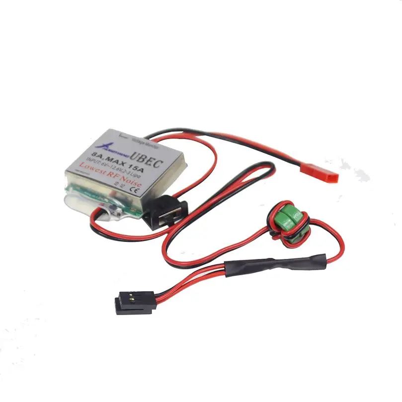 Hobbywing 8A UBEC 5 в 6 в переключаемый RCMax 15 а низкий уровень шума RF BEC регулятор напряжения Дрон Квадрокоптер 
Hobbywing 8A UBEC 5 в 6 в переключаемый RCMax 15 а низкий уровень шума RF BEC регулятор напряжения Дрон Квадрокоптер