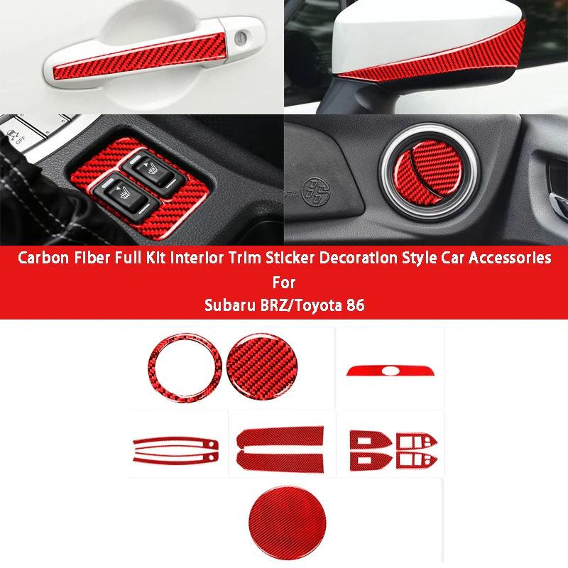 for Carbon Fiber Central Control Full Kit For Subaru BRZ/Toyota 86 Red Color Interior Decoration Sticker Car Accessories Styling
for Carbon Fiber Central Control Full Kit For Subaru BRZ/Toyota 86 Red Color Interior Decoration Sticker Car Accessories Styling