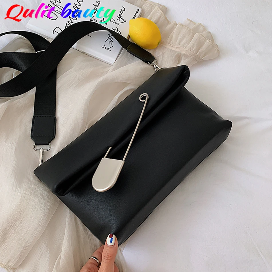 Fashion Folding Paper Clip Shoulder Bag for Women High Quality PU Leather Flap Clutch Luxury Brand Designer Spring Messenger Bag
Fashion Folding Paper Clip Shoulder Bag for Women High Quality PU Leather Flap Clutch Luxury Brand Designer Spring Messenger Bag