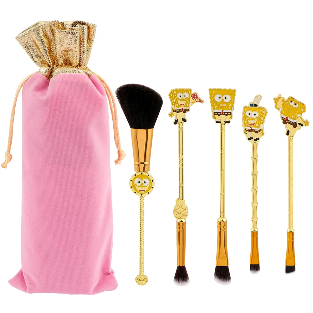 5Pcs Anime SpongeBob SquarePants Makeup Brush Set Cute Cartoon Figure SpongeBob Foundation Eye Shadow Soft Brush Cosmetic Tools 
5Pcs Anime SpongeBob SquarePants Makeup Brush Set Cute Cartoon Figure SpongeBob Foundation Eye Shadow Soft Brush Cosmetic Tools