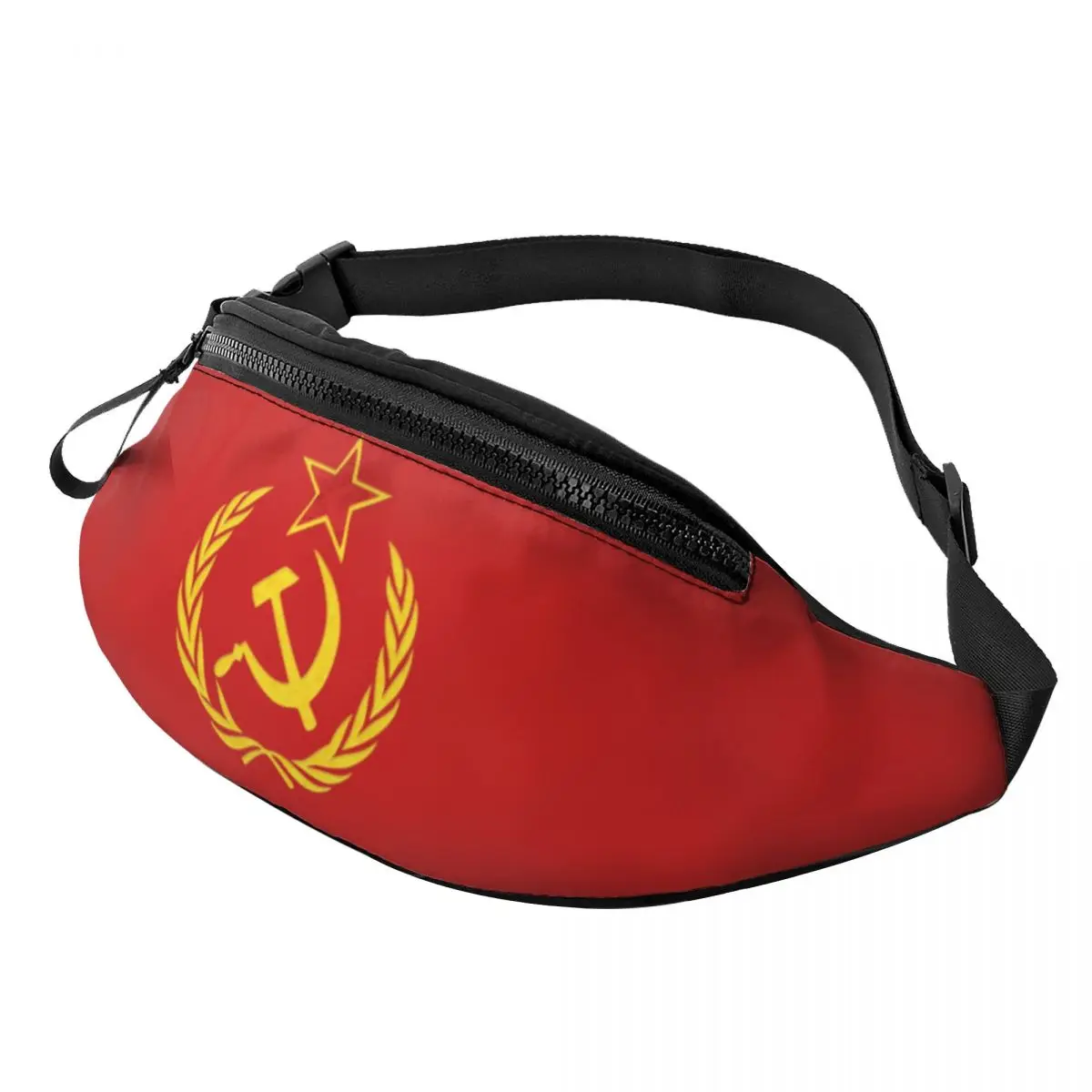 USSR Hammer And Sickle CCCP Russian Soviet Flag Fanny Bag Customized Crossbody Waist Pack Men Women Running Phone Money Pouch
USSR Hammer And Sickle CCCP Russian Soviet Flag Fanny Bag Customized Crossbody Waist Pack Men Women Running Phone Money Pouch