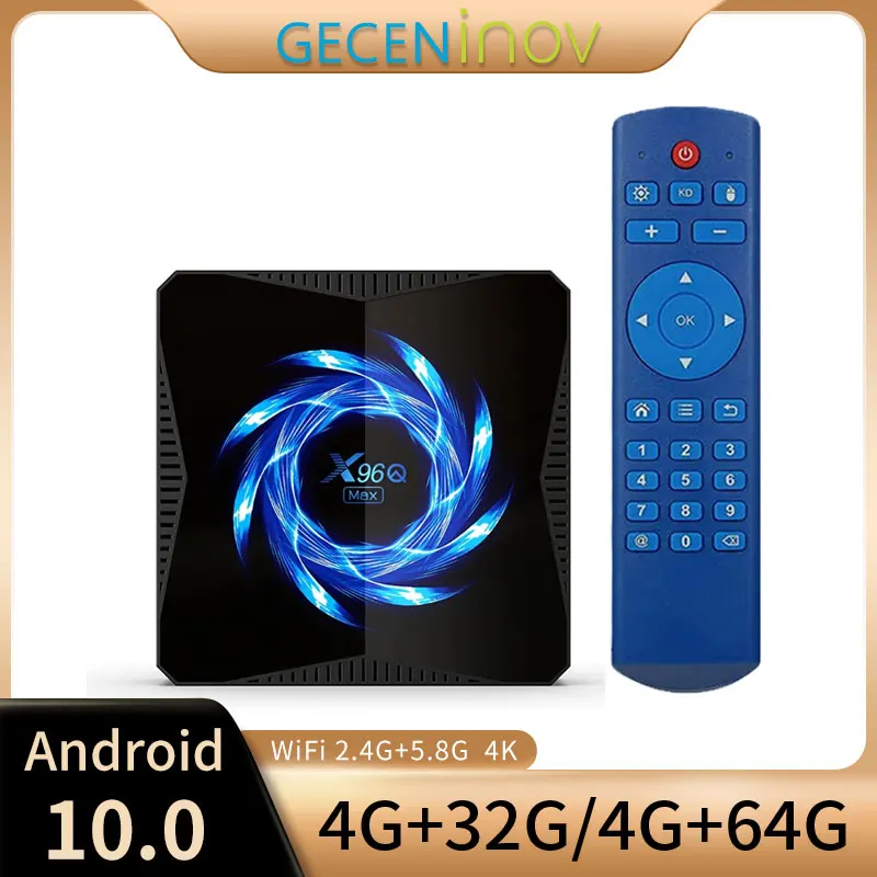 

X96Q MAX Android 10 TV BOX Allwinner H616 4GB 32GB 64GB Smart TV Box 2.4G 5G WiFi BT5.0 Media Player 4K 6K HDR 3D Set Top Box