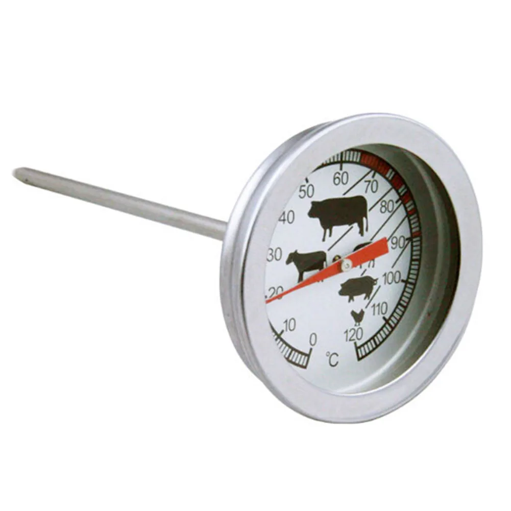 Round Stainless Steel Kitchen Food Cooking Probe Thermometer BBQ Barbecue Temperature Gauge Grill Oven Home Kitchen Accessories
Round Stainless Steel Kitchen Food Cooking Probe Thermometer BBQ Barbecue Temperature Gauge Grill Oven Home Kitchen Accessories