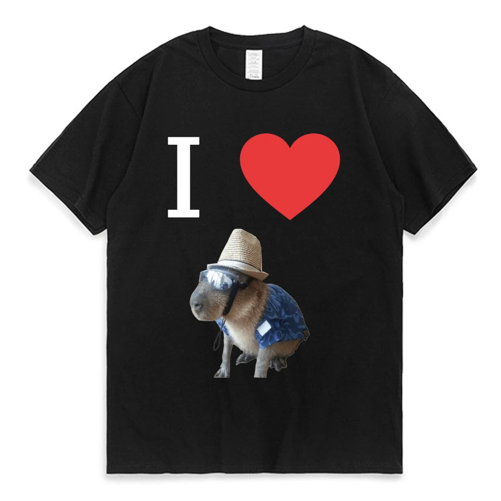 Funny I Heart Capybara T Shirt Kawaii Graphic T-shirts Men Women Cotton Casual Short Sleeves Oversized Harajuku Streetwear Tees
Funny I Heart Capybara T Shirt Kawaii Graphic T-shirts Men Women Cotton Casual Short Sleeves Oversized Harajuku Streetwear Tees