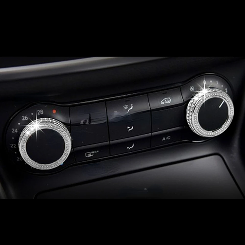 Diamond Air Condition Knob Decor Cover Ring Frame Decoration Trim Auto Accessories Protector For Mercedes Benz A B GLA CLA
Diamond Air Condition Knob Decor Cover Ring Frame Decoration Trim Auto Accessories Protector For Mercedes Benz A B GLA CLA