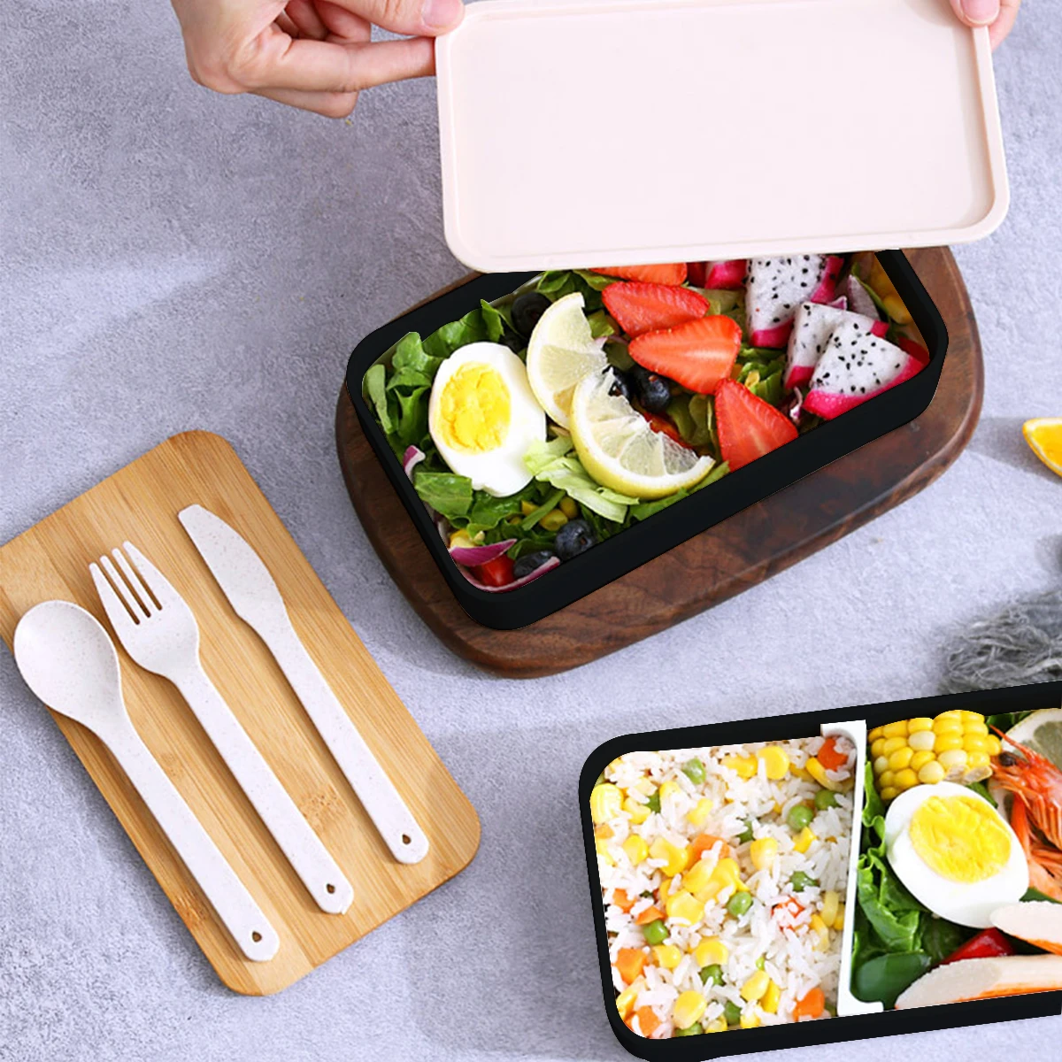 2 Tiers 1200L Bento Box Microwave Lunch Box Safe Leak-proof Healthy Lunch Container for Work School Office Container
2 Tiers 1200L Bento Box Microwave Lunch Box Safe Leak-proof Healthy Lunch Container for Work School Office Container
