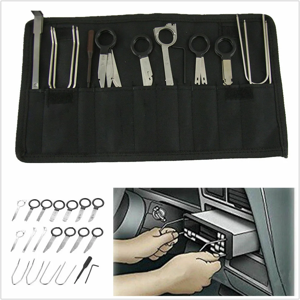 1 Set Black Car Radio Removal Key Tool Set DVD Navigation CD Player Removal Install Disassembly Tool
1 Set Black Car Radio Removal Key Tool Set DVD Navigation CD Player Removal Install Disassembly Tool