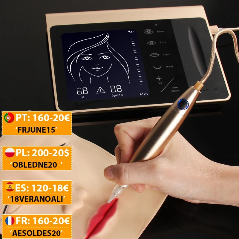 Dermografo Microblading Charme Princesse Permanent Makeup Machine Tattoo Pen Eyebrow Lip Eyeline with Cartridge Needle Powerful
Dermografo Microblading Charme Princesse Permanent Makeup Machine Tattoo Pen Eyebrow Lip Eyeline with Cartridge Needle Powerful