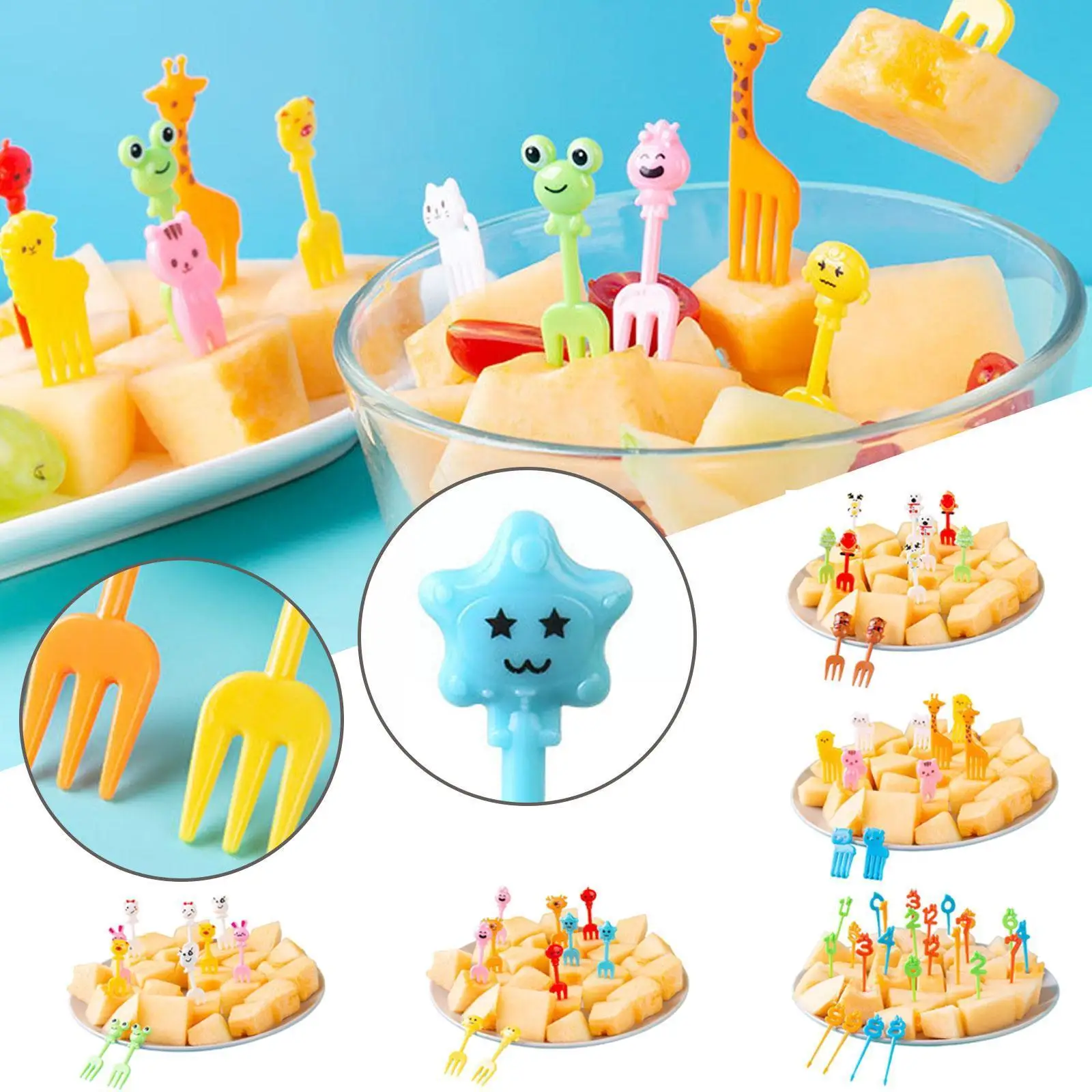 Animal Fruit Fork Food Grade Plastic Mini Cartoon Kids Toothpick Party Accessories Lunch Bento Home 10pcs Cake Bento Decor Y2z6
Animal Fruit Fork Food Grade Plastic Mini Cartoon Kids Toothpick Party Accessories Lunch Bento Home 10pcs Cake Bento Decor Y2z6