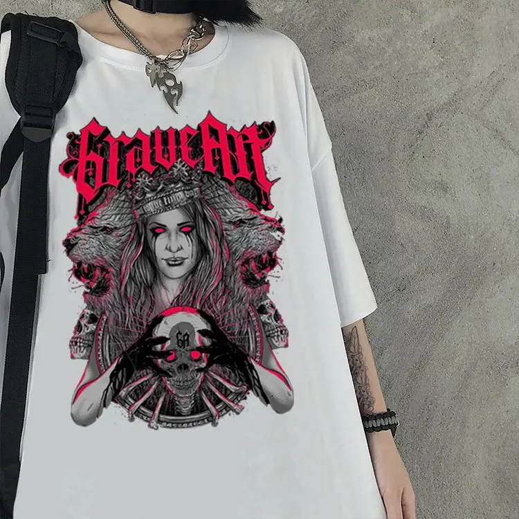 Dark Skull Print Crew Neck T Shirt Harajuku Goth Print Aesthetic Design Top Summer Men's and Women's Short Sleeve Streetwear
Dark Skull Print Crew Neck T Shirt Harajuku Goth Print Aesthetic Design Top Summer Men's and Women's Short Sleeve Streetwear