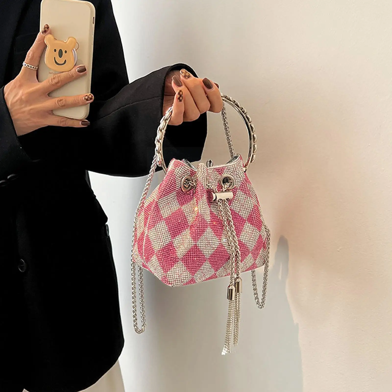 Bucket Bag Rhinestone Handbag For Women Bag Diamonds Shoulder Bag Purse Ladies Female Crossbody Bag Fashion Shining Diamond Z0Y3
Bucket Bag Rhinestone Handbag For Women Bag Diamonds Shoulder Bag Purse Ladies Female Crossbody Bag Fashion Shining Diamond Z0Y3