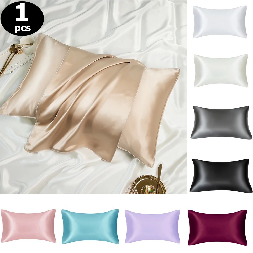 1pcs Twin/Queen Size Satin Pillowcase Comfortable Khaki Solid Pillow Cover Pillowcase For Bedroom Pillows
1pcs Twin/Queen Size Satin Pillowcase Comfortable Khaki Solid Pillow Cover Pillowcase For Bedroom Pillows