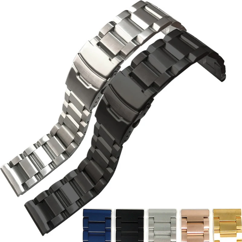 

Stainless Steel Strap For Asus Zenwatch 2 Vivowatch LG W100 W110 W150 Garmin Vivoactive 4 Venu 2 Fenix Chronos Metal WatchBand