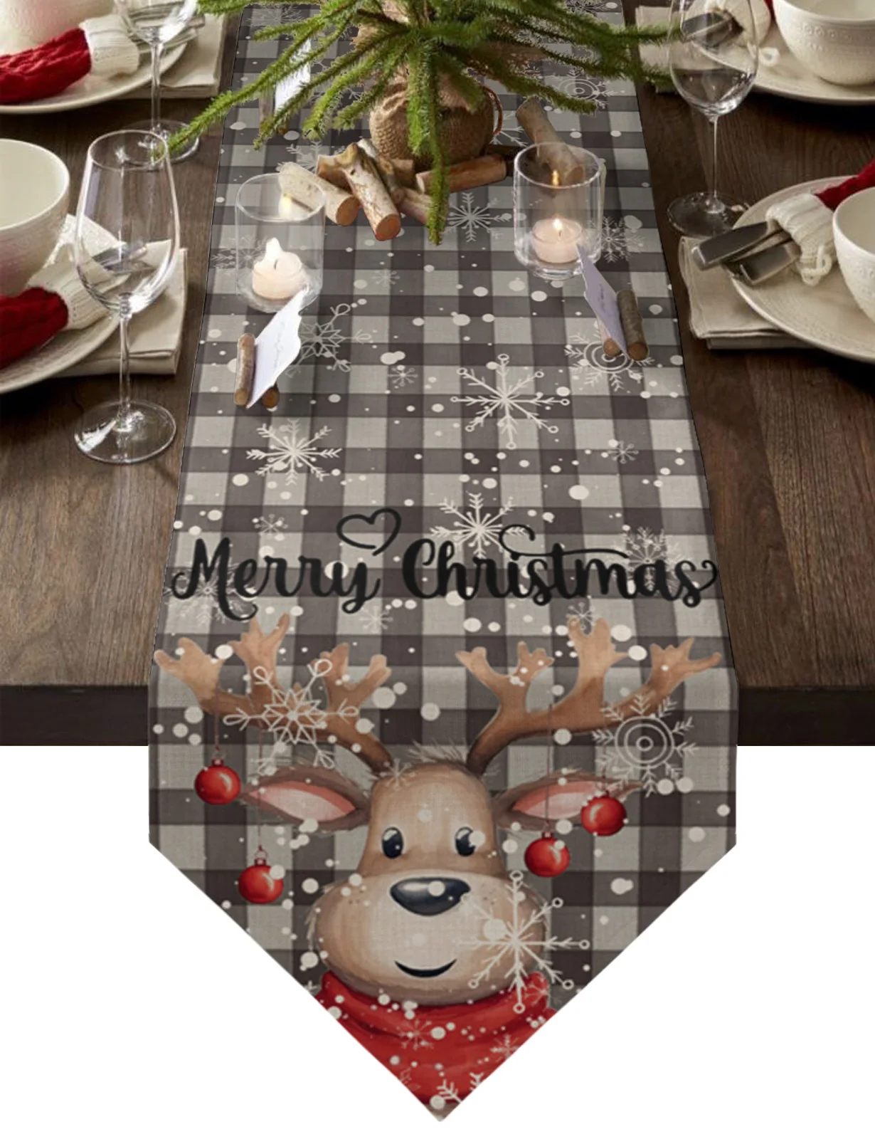 Christmas Snowflake Elk Watercolor Table Runners Holiday Wedding Decor Dinning Table Cover Christmas Decorations Table Cloth
Christmas Snowflake Elk Watercolor Table Runners Holiday Wedding Decor Dinning Table Cover Christmas Decorations Table Cloth