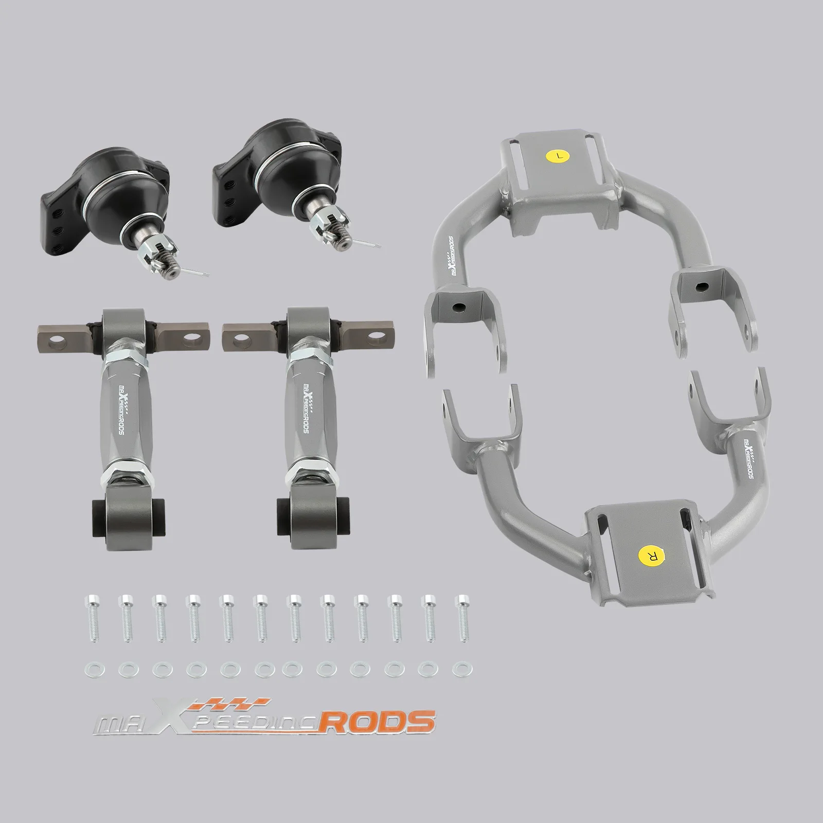 Front Upper Control Arms + Rear Camber Kit for Honda Civic Del Sol Acura Integra
Front Upper Control Arms + Rear Camber Kit for Honda Civic Del Sol Acura Integra