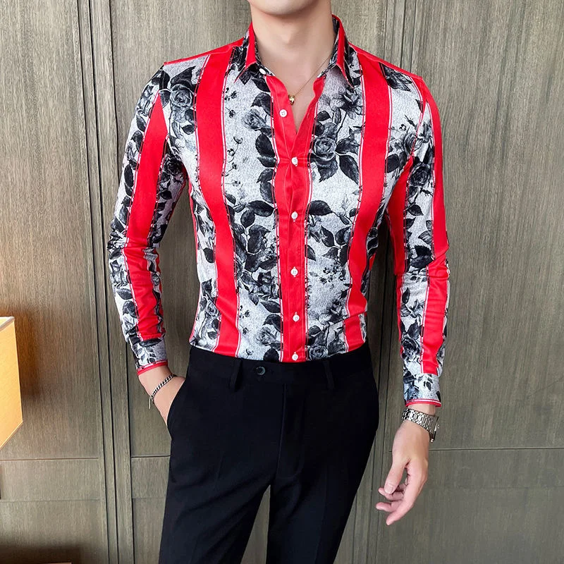 British Style Fashion Men Striped Shirt Brand New Spring Autumn Long Sleeve Mens Dress Shirts Slim Fit Casual Blouse Homme 4XL-M
British Style Fashion Men Striped Shirt Brand New Spring Autumn Long Sleeve Mens Dress Shirts Slim Fit Casual Blouse Homme 4XL-M