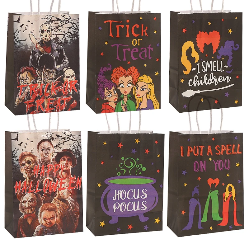 Wholesale 21x15x8cm Happy Halloween Kraft Paper Gift Bags Halloween For Kids Supplies Gift Packaging Portable Shopping Tote Bag
Wholesale 21x15x8cm Happy Halloween Kraft Paper Gift Bags Halloween For Kids Supplies Gift Packaging Portable Shopping Tote Bag
