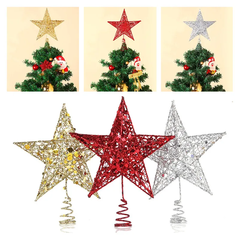 Gold Glitter Christmas Tree Topper Star Christmas Decorations for Home Xmas Tree Top Navidad Ornaments New Year Decor Noel
Gold Glitter Christmas Tree Topper Star Christmas Decorations for Home Xmas Tree Top Navidad Ornaments New Year Decor Noel