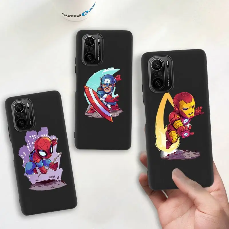 Cartoon Marvel Spiderman Iron Man Phone Case for Redmi 9A 8A Note 11 10 9 8 8T Redmi 9 K20 K30 K40 Pro Max Silicone soft Cover
Cartoon Marvel Spiderman Iron Man Phone Case for Redmi 9A 8A Note 11 10 9 8 8T Redmi 9 K20 K30 K40 Pro Max Silicone soft Cover
