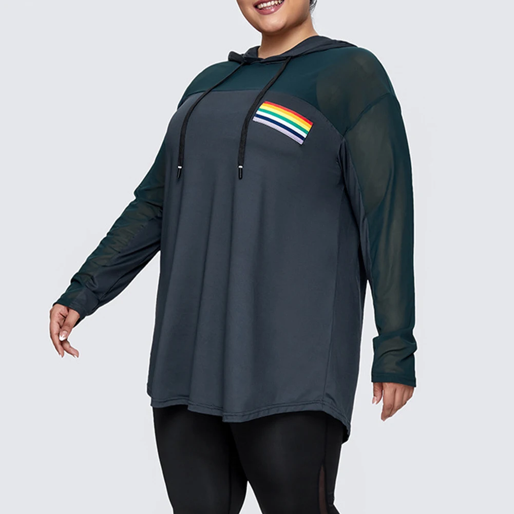 Plus Size Women Hooded Yoga Wear Loose Long-Sleeve Fitness Wear Top T-Shirt Yoga Wear Drawstring Quick Dry Sports Top Hoodie
Plus Size Women Hooded Yoga Wear Loose Long-Sleeve Fitness Wear Top T-Shirt Yoga Wear Drawstring Quick Dry Sports Top Hoodie