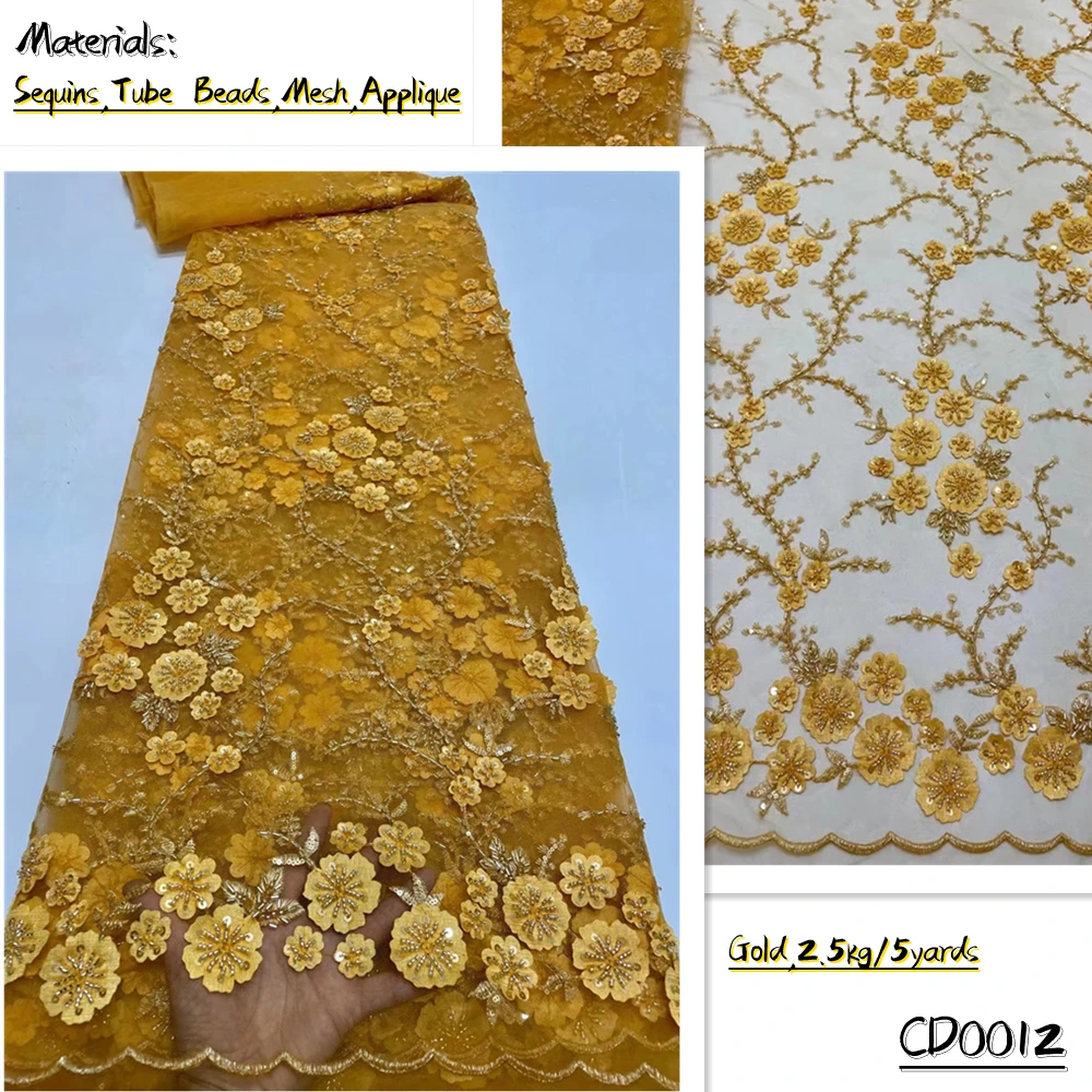 OEMG 2022 High Guality African Tulle Lace Fabric With Beads And Sequins Embroidery French Net Lace For Party Skirt CD0012
OEMG 2022 High Guality African Tulle Lace Fabric With Beads And Sequins Embroidery French Net Lace For Party Skirt CD0012