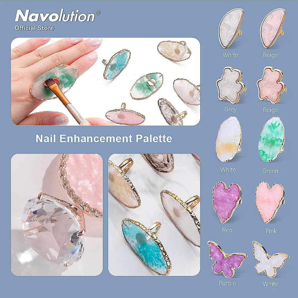 1Pcs New Resin Stone Nail Art Palette Finger Ring False Nails Tips Drawing Color Mixing Display DIY Manicure Polish Gel Tool
1Pcs New Resin Stone Nail Art Palette Finger Ring False Nails Tips Drawing Color Mixing Display DIY Manicure Polish Gel Tool