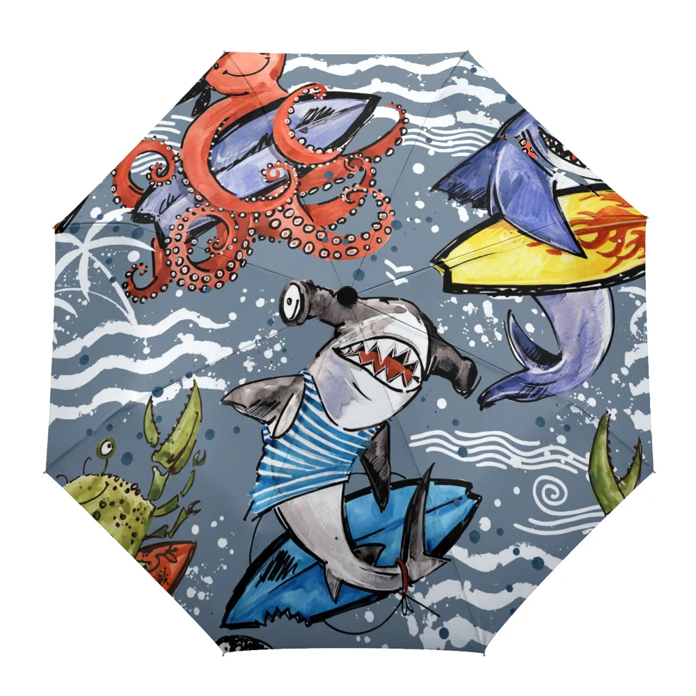 Animal Octopus Shark Cartoon Sunny Umbrella Automatic Beach Umbrella Outdoor Adults Printed Rain Umbrella for Men Kids Parasol
Animal Octopus Shark Cartoon Sunny Umbrella Automatic Beach Umbrella Outdoor Adults Printed Rain Umbrella for Men Kids Parasol