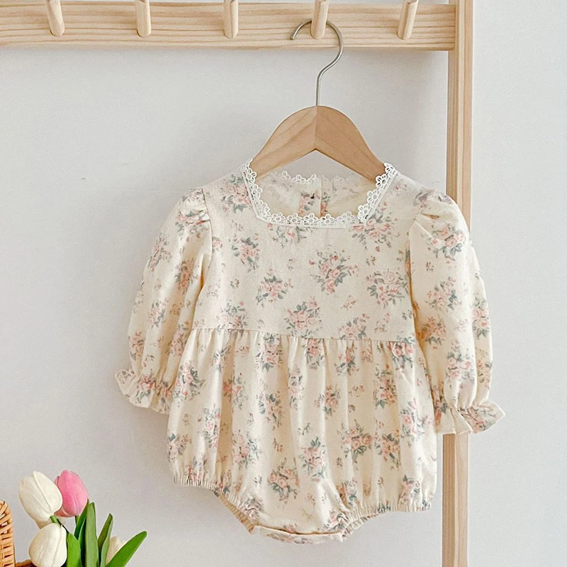 Autumn Spring 0-24M Children Clothes Newborn Baby Girls Bodysuits Long Sleeved Cotton Floral Printing Infant Baby Girls Jumpsuit
Autumn Spring 0-24M Children Clothes Newborn Baby Girls Bodysuits Long Sleeved Cotton Floral Printing Infant Baby Girls Jumpsuit