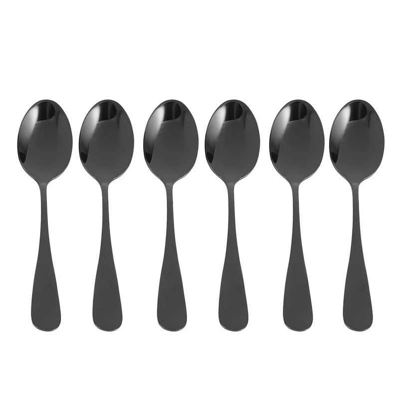 Black Teaspoons Teaspoons, Mini Stainless Steel Cake Spoons, Scoop For Ice Cream, Small Teaspoons For Dessert,Set Of 18
Black Teaspoons Teaspoons, Mini Stainless Steel Cake Spoons, Scoop For Ice Cream, Small Teaspoons For Dessert,Set Of 18
