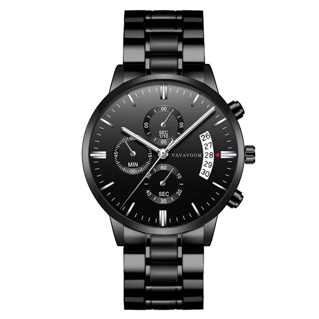 Stainless Steel Waterproof Calendar Watch Men'S Business Sports Casual Quartz Watch G001 Scale Black Case Black Belt Luxury
Stainless Steel Waterproof Calendar Watch Men'S Business Sports Casual Quartz Watch G001 Scale Black Case Black Belt Luxury