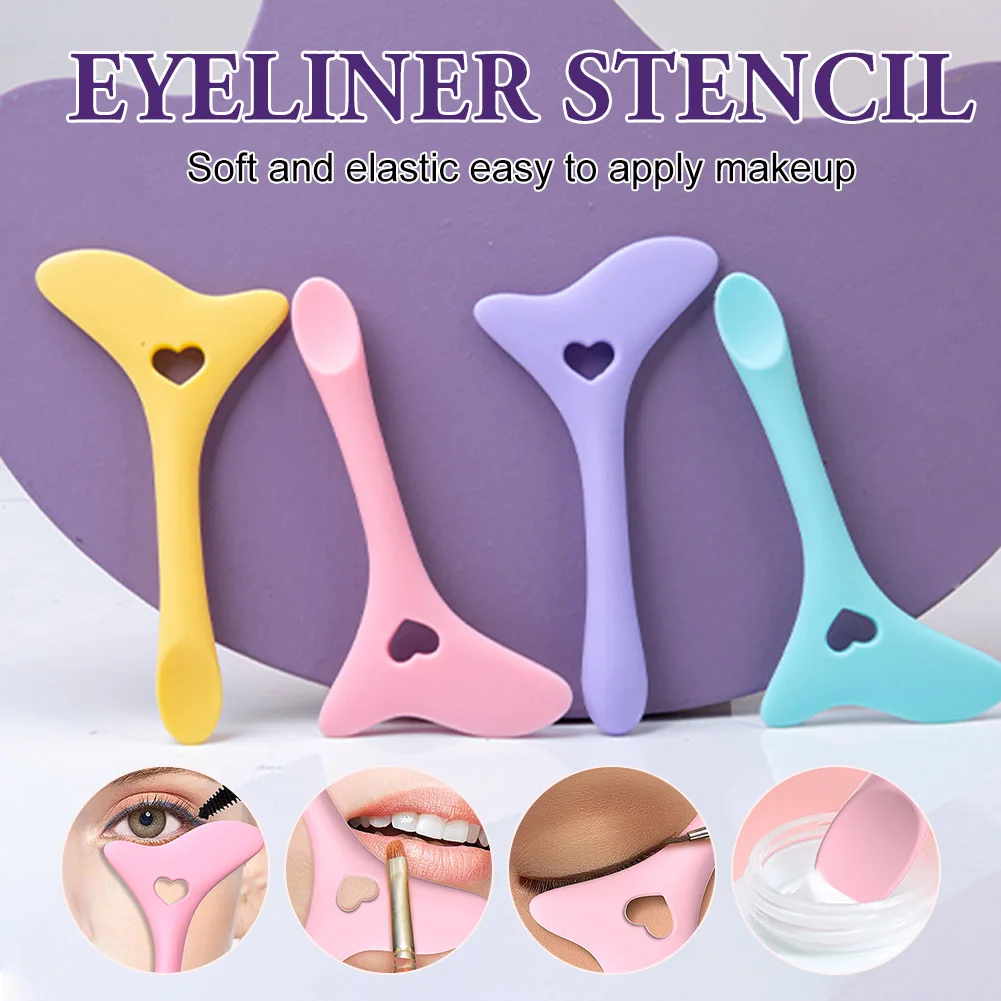 Silicone Eyeliner Stencils Wing Tips Multifunctional Reusable Eye Makeup Template Face Cream Mask Applicator Makeup Tool
Silicone Eyeliner Stencils Wing Tips Multifunctional Reusable Eye Makeup Template Face Cream Mask Applicator Makeup Tool