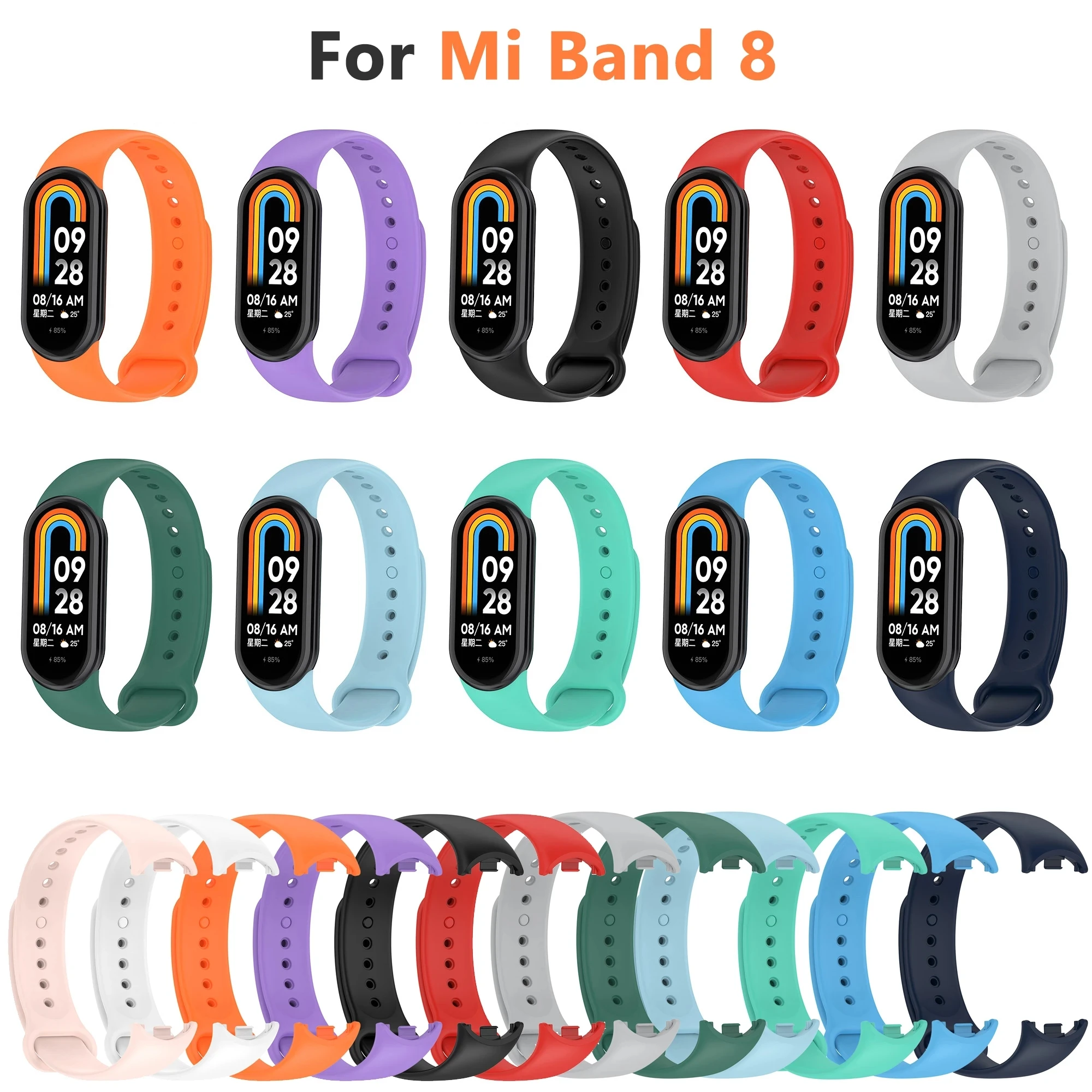 Silicone Strap for Mi Band 8 Replacement Colorful Straps for Xiaomi Xiao Mi Miband 8 Miband8 Sport Wrist Bracelets Wristband
Silicone Strap for Mi Band 8 Replacement Colorful Straps for Xiaomi Xiao Mi Miband 8 Miband8 Sport Wrist Bracelets Wristband