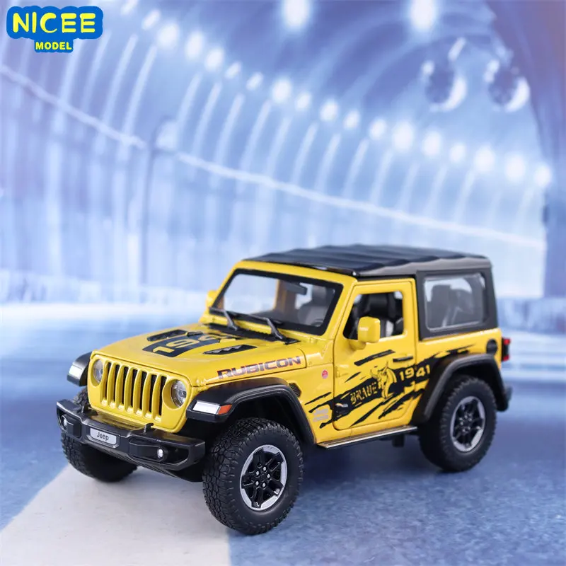 1:24 Jeep Wrangler Rublcon внедорожник, литый под давлением металлический сплав, модель автомобиля со звуком, фотосессия, коллекция детских игрушек, подарки A569
1:24 Jeep Wrangler Rublcon внедорожник, литый под давлением металлический сплав, модель автомобиля со звуком, фотосессия, коллекция детских игрушек, подарки A569