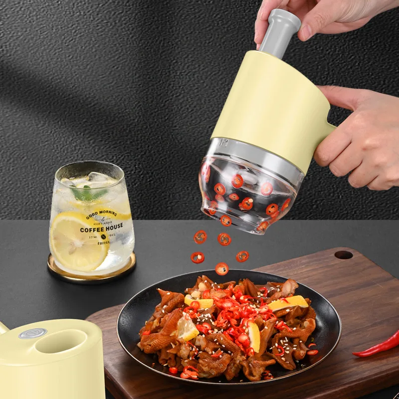 Chopper Kitchen Household Multi-functional Electric Vegetable Cutter Lazy Chopping Artifact Handheld Chopper Kitchen Gadgets
Chopper Kitchen Household Multi-functional Electric Vegetable Cutter Lazy Chopping Artifact Handheld Chopper Kitchen Gadgets