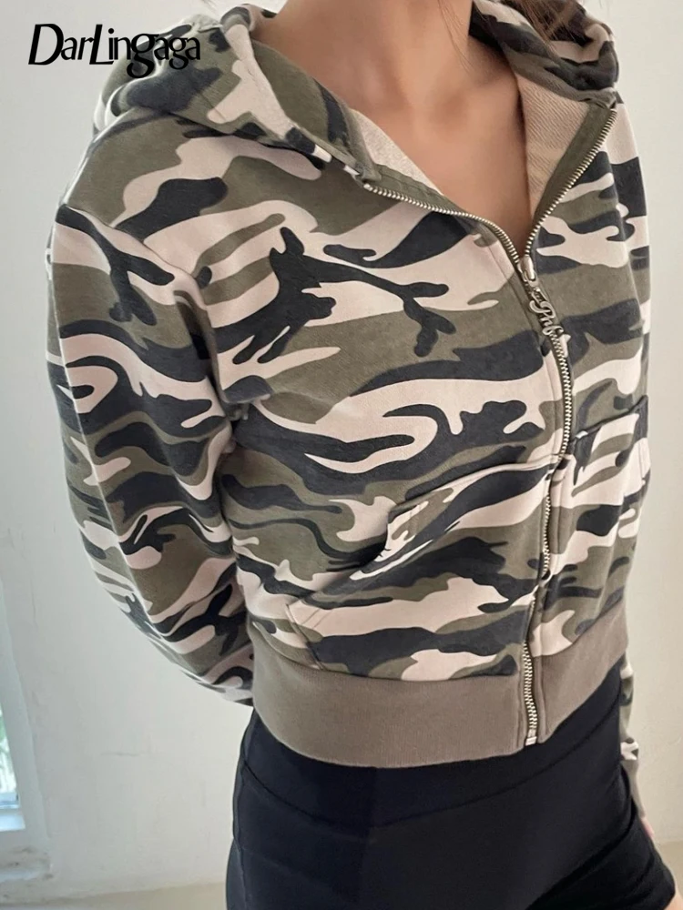 Darlingaga Harajuku Distressed Camouflage Zip Up Hoodie Jacket Cropped Casual Pockets Autumn Coat Women Hooded Sweatshirts Cloth
Darlingaga Harajuku Distressed Camouflage Zip Up Hoodie Jacket Cropped Casual Pockets Autumn Coat Women Hooded Sweatshirts Cloth