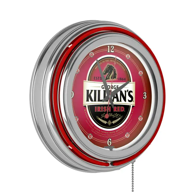 

Killian's 14-inch Neon Wall Clock Bathroom clock Digital clock Wallclock D wall clocks Adornos para el hogar modernos para sala