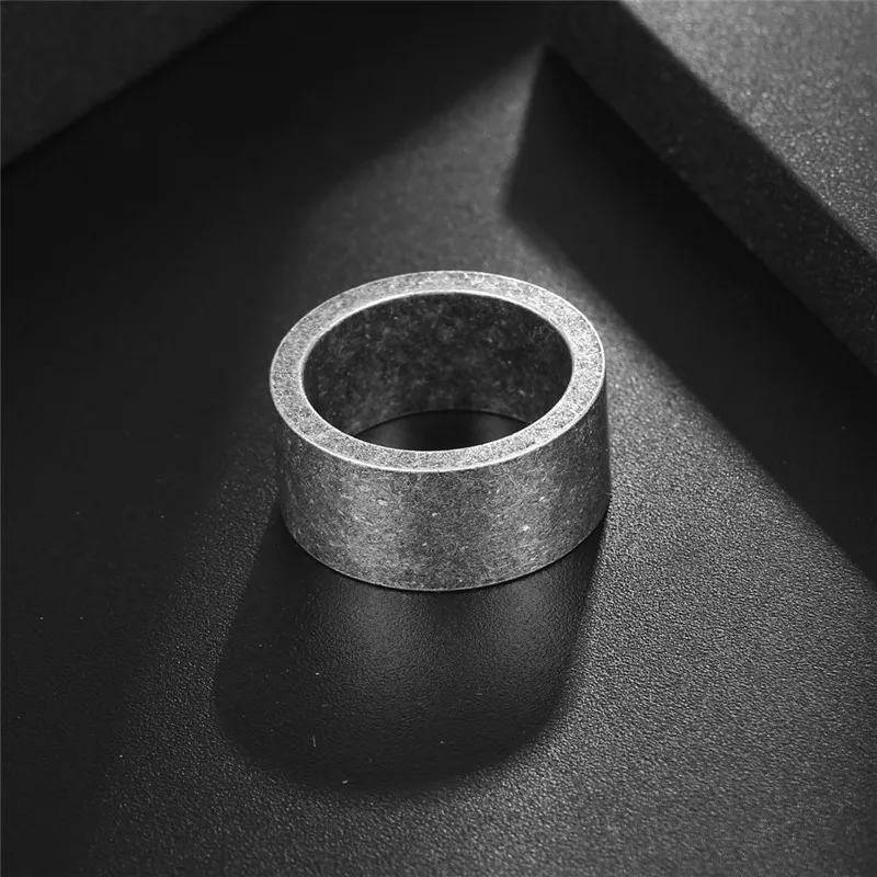 

Y2k стильное Новое винтажное серебряное кольцо из нержавеющей стали для мужчин в стиле хип-хоп Ретро крутое мужское модное ювелирное изделие свидание