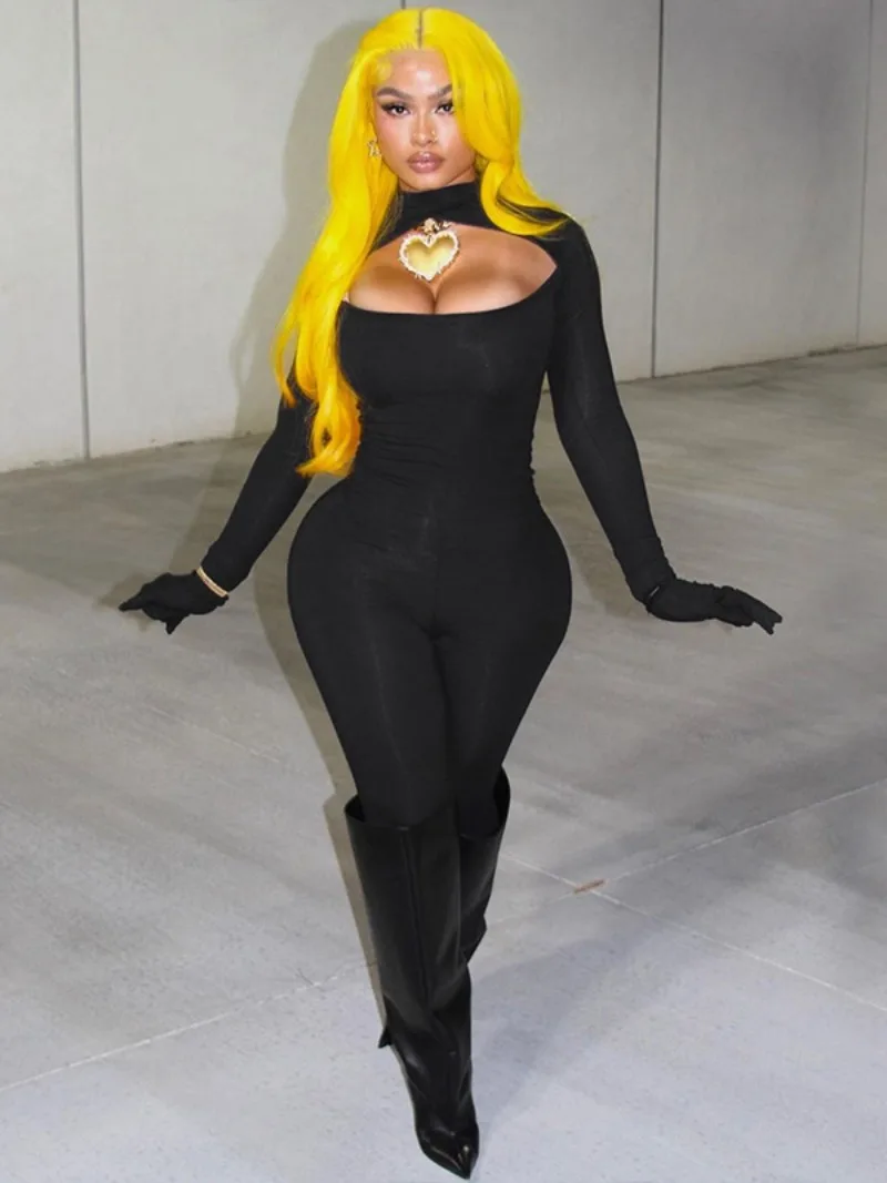 Woman Clothes Autumn Holow Out Black Jumpsuits Streetwear Fashion 2023 Ladies Long Sleeve Gloves One Piece Night Club Bodysuits
Woman Clothes Autumn Holow Out Black Jumpsuits Streetwear Fashion 2023 Ladies Long Sleeve Gloves One Piece Night Club Bodysuits