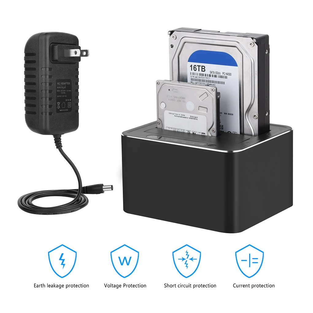 Dual Slots Hard Drive Disk Case Office SATA Fast Speed HDD Enclosure Antiskid Docking Station Computer EU Plug
Dual Slots Hard Drive Disk Case Office SATA Fast Speed HDD Enclosure Antiskid Docking Station Computer EU Plug