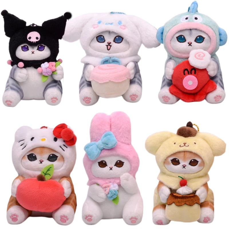 Sanrioed мультфильм милый кот Косплей Kuromi Hangyodon Cinnamoroll HelloKittys плюшевые куклы игрушки подвеска плюшевый брелок для ключей подарок 12 см
Sanrioed мультфильм милый кот Косплей Kuromi Hangyodon Cinnamoroll HelloKittys плюшевые куклы игрушки подвеска плюшевый брелок для ключей подарок 12 см