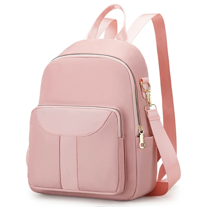 Рюкзаки из ткани Оксфорд для женщин, водонепроницаемые повседневные школьные ранцы, Дамский дорожный однотонный ранец 
Рюкзаки из ткани Оксфорд для женщин, водонепроницаемые повседневные школьные ранцы, Дамский дорожный однотонный ранец