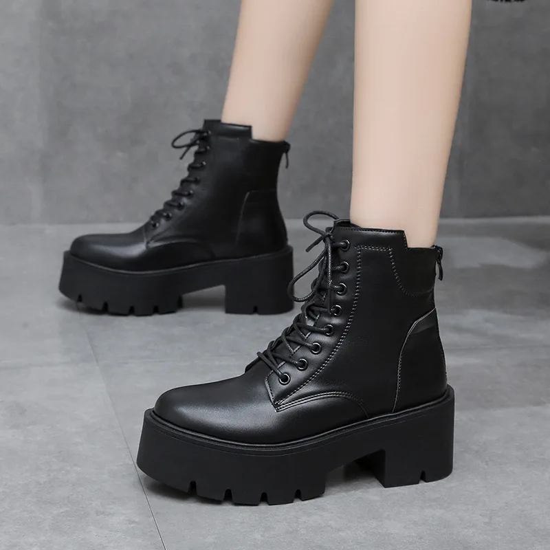 New Women Ankle Boots Zip Lace Up Square Toe Ladies Boots Thick Bottom Non-slip High Heels Female Shoes Footwear Fashion Shoes
New Women Ankle Boots Zip Lace Up Square Toe Ladies Boots Thick Bottom Non-slip High Heels Female Shoes Footwear Fashion Shoes
