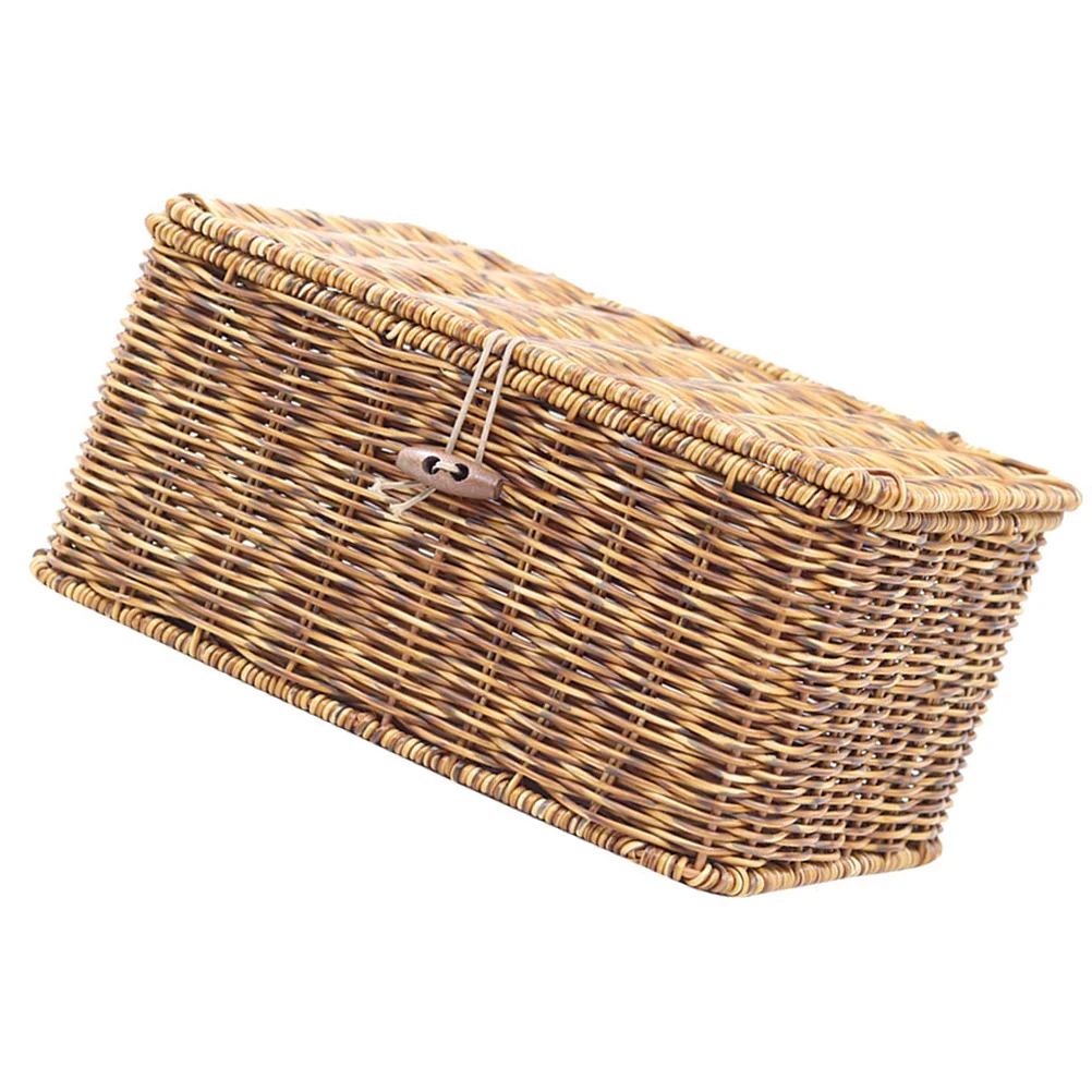Storage Box Basket Woven Wickerorganizer Rattan Baskets Lid Bins Shelf Decorative Desktop Makeup Rectangular Tissue Seagrass
Storage Box Basket Woven Wickerorganizer Rattan Baskets Lid Bins Shelf Decorative Desktop Makeup Rectangular Tissue Seagrass