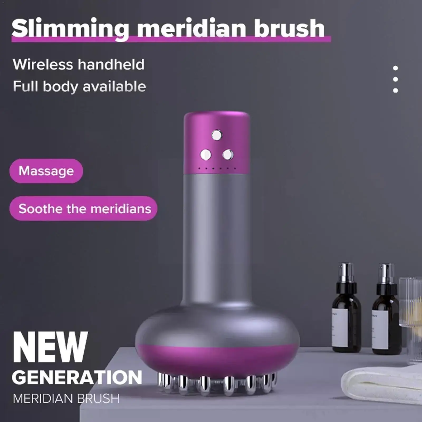 Electric Microcurrent Gua Sha Massager Meridian Brush Drainage IR Body Massage Scraping Anti Slimming Back Lymphatic Cellul K4M6
Electric Microcurrent Gua Sha Massager Meridian Brush Drainage IR Body Massage Scraping Anti Slimming Back Lymphatic Cellul K4M6