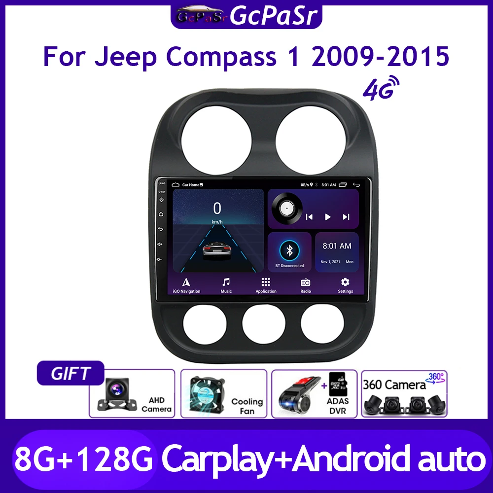 Car Radio Video Autoradio Multimedia Player Monitor For Jeep Compass 1 MK 2009 -2015 Android 11 Navigation GPS Audio Carplay IPS
Car Radio Video Autoradio Multimedia Player Monitor For Jeep Compass 1 MK 2009 -2015 Android 11 Navigation GPS Audio Carplay IPS