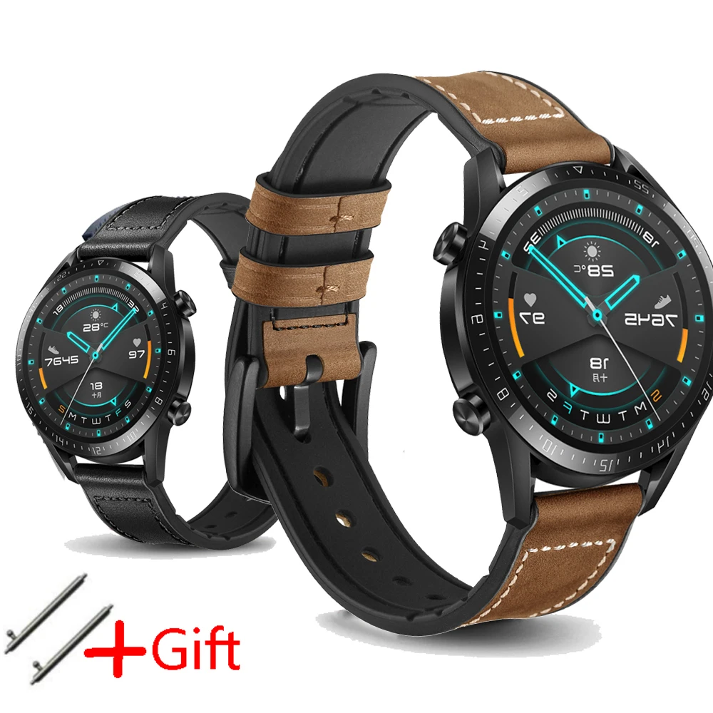 22mm Watch Strap for Samsung Galaxy Watch 3/46mm/Gear S3 Frontier Leather loop Bracelet correa Huawei watch GT 2 2e 3 pro band
22mm Watch Strap for Samsung Galaxy Watch 3/46mm/Gear S3 Frontier Leather loop Bracelet correa Huawei watch GT 2 2e 3 pro band