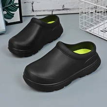 Unisex Waterproof EVA Chef Shoes Men Women Kitchen Restaurant Oil-Proof Rubber Sandals Non-Slip Garden Shoes