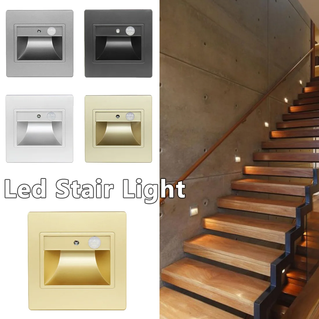 LED Stair Light Modern Footlight Wall Light 1.5W LED ladder Wall light Step Light Novelty Night Lamp Recessed Shipped Within 24H
LED Stair Light Modern Footlight Wall Light 1.5W LED ladder Wall light Step Light Novelty Night Lamp Recessed Shipped Within 24H