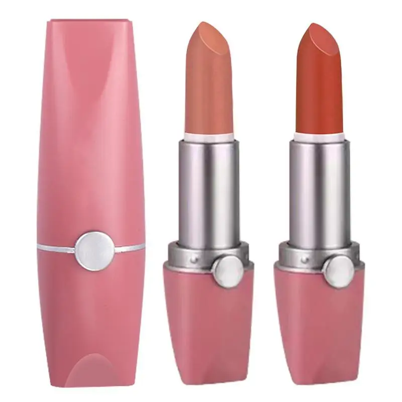 

3 Colors Matte Lipsticks Waterproof Velvet Nude Lipstick Sexy Red Brown Pigments Makeup Long Lasting Profissional Cosmetic